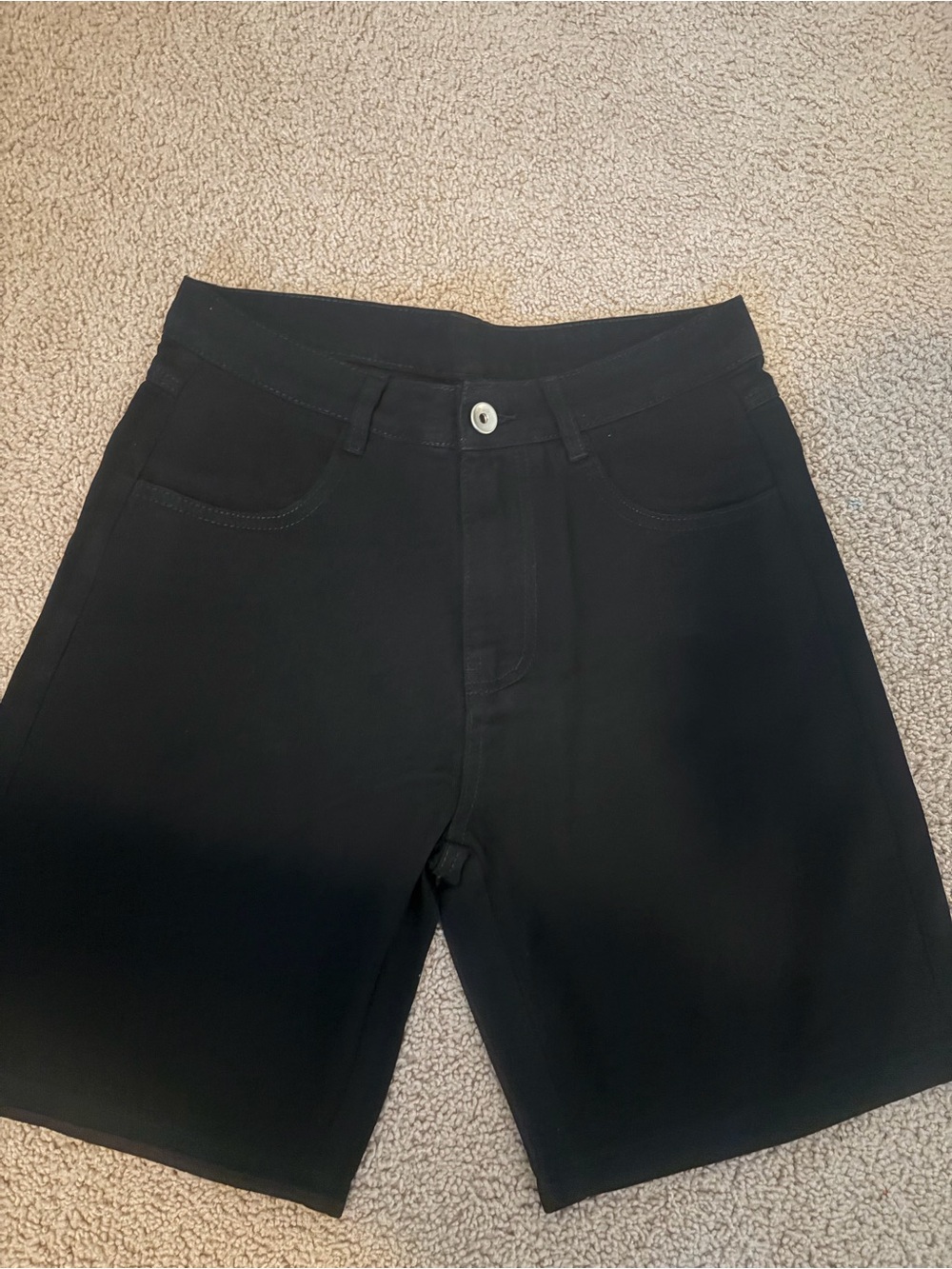 Men's Black Stretch Casual Shorts